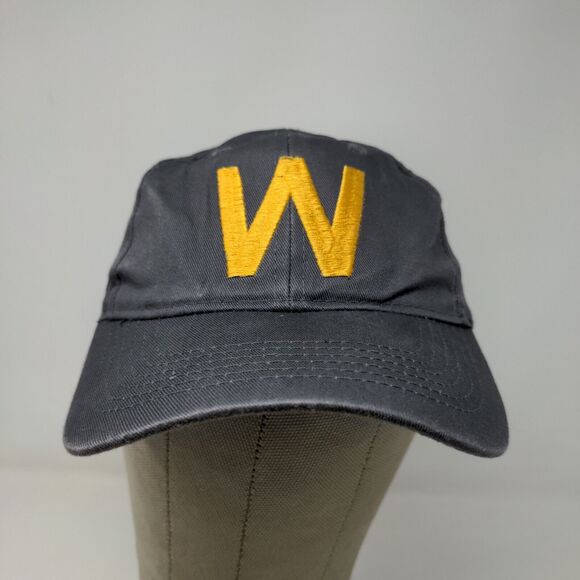 Port & Company Boy's Strapback Hat Gray Youth Embroidered W Logo - Picture 2 of 11